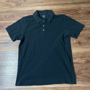 Banana Republic Short Sleeve Black Polo Shirt Cotton Mens Size M Cotton Preppy